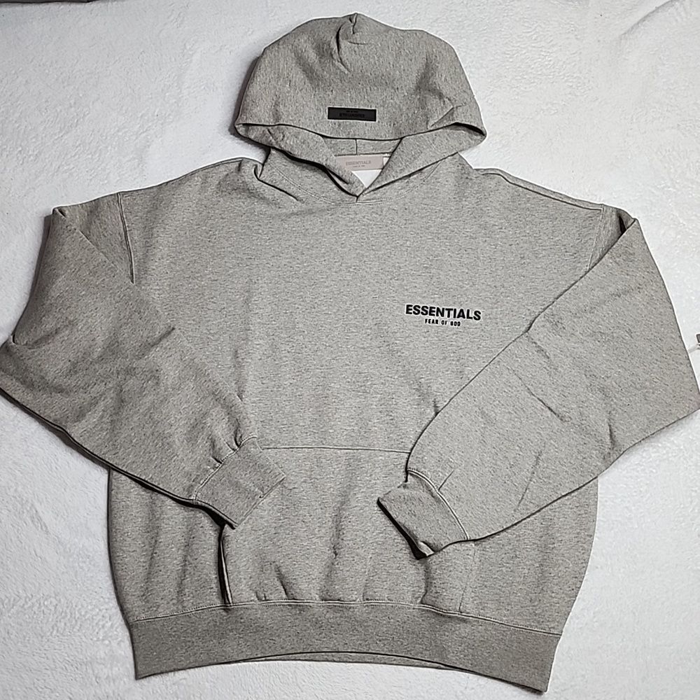 NWT Fear of God Essentials Dark Oatmeal Hoodies - Picture 3 of 10